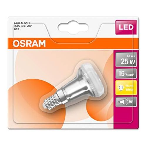  OSRAM Lamps OSRAM LED Star R39, Sockel: E14, Nicht Dimmbar, Warmweiss, Ersetzt eine herkoemmliche 25 Watt Lampe, 36 Grad Abstrahlwinkel