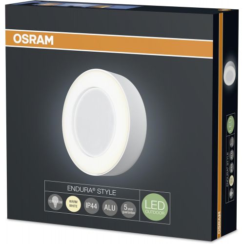  OSRAM Lamps Osram LED Wand- und Deckenleuchte, Leuchte fuer Aussenanwendungen, Warmweiss, 202,0 mm x 45,0 mm, Endura Style Ring