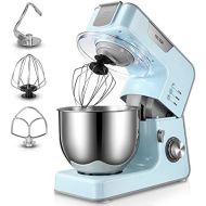 OSTBA Stand Mixer, 8-Speed Electric Kitchen Mixer Tilt-Head Food Mixer 5.5Qt，Stainless Steel Bowl Dishwasher Safe, Dough Hook, Mixing Beater，Whisk, Splash Guard，Upgraded Metal-Gear