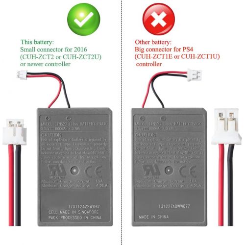  [아마존베스트]OSTENT Battery Pack Replacement for Sony PS4 Slim Pro Bluetooth Wireless Dual Shock Controller Second Generation CUH-ZCT2 or CUH-ZCT2U New 2016 Version