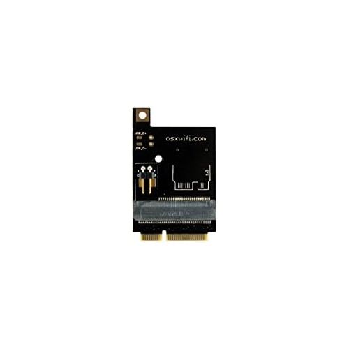  OSXWiFi Broadcom Apple WiFi + Bluetooth 4.0 Card to miniPCIe Adapter for Mac Pro 2008 (3,1), 2007 (2,1), 2006 (1,1)