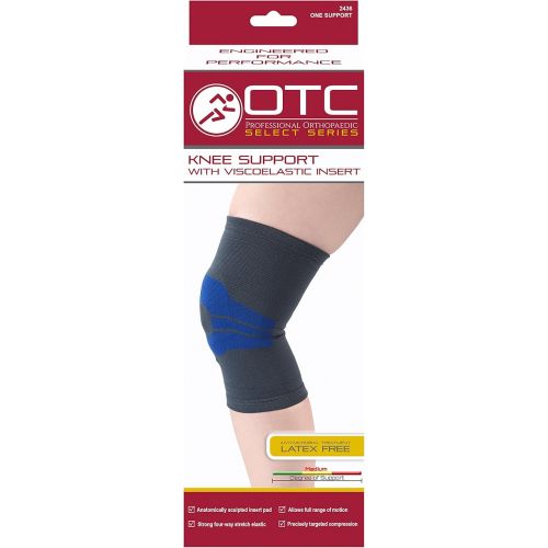  OTC Knee Brace, Compression Recovery, Gel Insert, Small