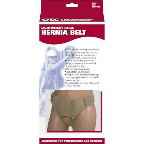  OTC Hernia Support Single Or Double Herniation Inguinal Scrotal Treatment, Beige, Large