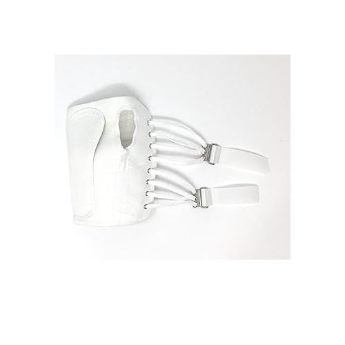  OTC Wrist Splint, Prop-Up Lacing for Carpal Tunnel Relief, Canvas, ProChoice, White, Medium (Left Hand)