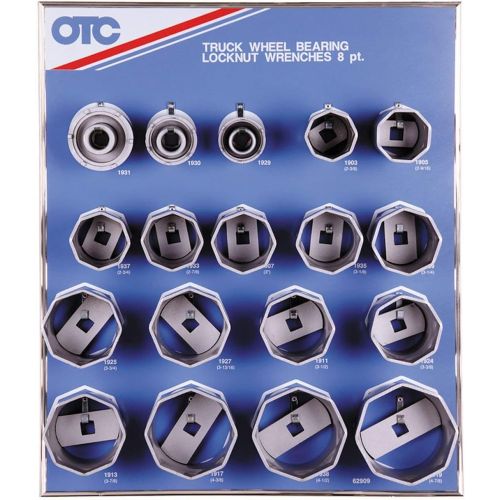  OTC 9851 18 8-Point Wheel Bearing Locknut Socket with Tool Board