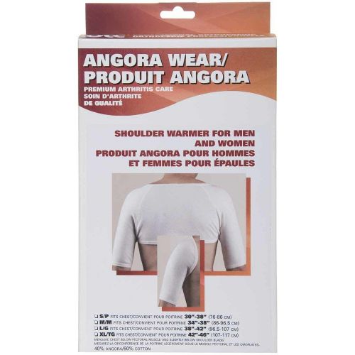  OTC Shoulder Warmer Angora Arthritis Relief, White, X-Large