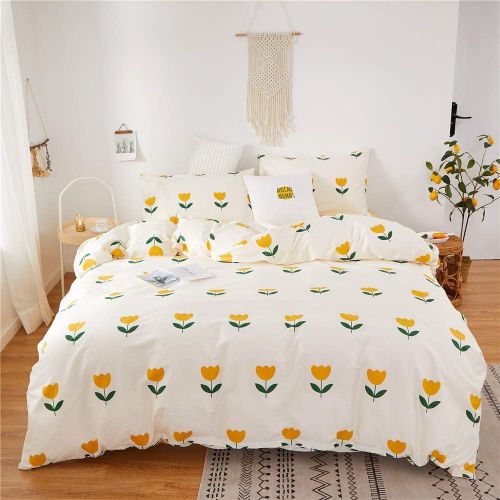  ORoa OROA Cute Kids Students Bedding Set 3 Pieces Reversible Cartoon Fish Pattern Duvet Cover Boys and Girls 100% Cotton Full Size (FullQueen, Dinosaur)