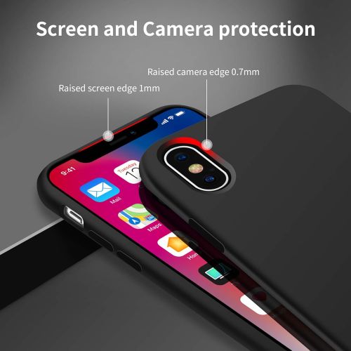  [아마존베스트]OTOFLY iPhone Xs Max Case,Ultra Slim Fit iPhone Case Liquid Silicone Gel Cover with Full Body Protection Anti-Scratch Shockproof Case Compatible with iPhone Xs Max, [Upgraded Versi