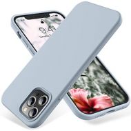 [아마존베스트]OTOFLY Compatible with iPhone 12 Pro Max Case 6.7 inch(2020),[Silky and Soft Touch Series] Premium Soft Liquid Silicone Rubber Full-Body Protective Bumper Case (Baby Blue)