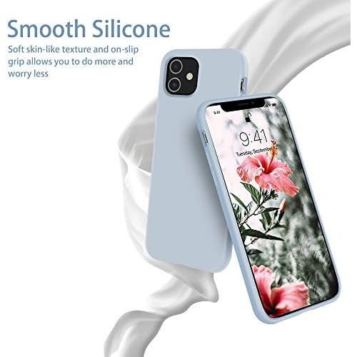  [아마존베스트]OTOFLY iPhone 11 Case,Ultra Slim Fit iPhone Case Liquid Silicone Gel Cover with Full Body Protection Anti-Scratch Shockproof Case Compatible with iPhone 11 (Baby Blue)