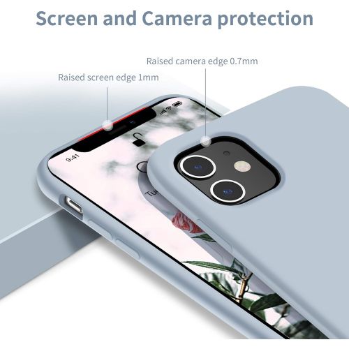  [아마존베스트]OTOFLY iPhone 11 Case,Ultra Slim Fit iPhone Case Liquid Silicone Gel Cover with Full Body Protection Anti-Scratch Shockproof Case Compatible with iPhone 11 (Baby Blue)