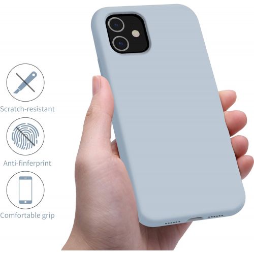  [아마존베스트]OTOFLY iPhone 11 Case,Ultra Slim Fit iPhone Case Liquid Silicone Gel Cover with Full Body Protection Anti-Scratch Shockproof Case Compatible with iPhone 11 (Baby Blue)