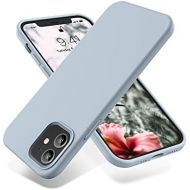 [아마존베스트]OTOFLY Compatible with iPhone 12 Case and iPhone 12 Pro Case 6.1 inch(2020),[Silky and Soft Touch Series] Premium Soft Liquid Silicone Rubber Full-Body Protective Bumper Case (Baby
