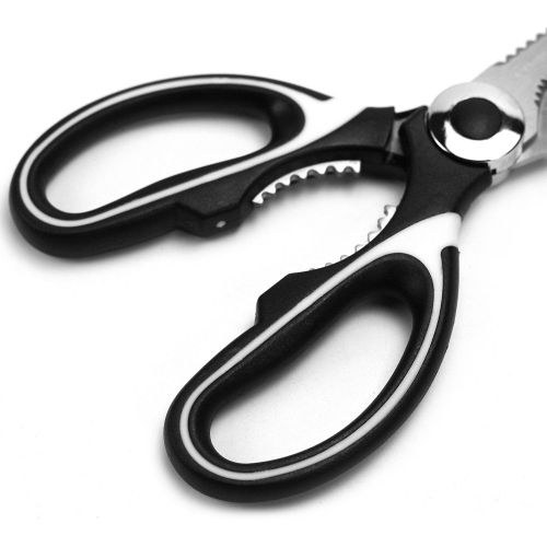  OTOWARE Kitchen Shears：OTOware Ultra Sharp Premium Heavy Duty Kitchen Shears and Multi Purpose Scissors with Blade Cover (Large)