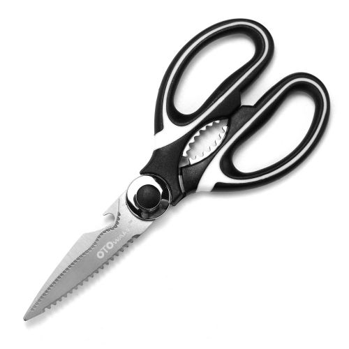  OTOWARE Kitchen Shears：OTOware Ultra Sharp Premium Heavy Duty Kitchen Shears and Multi Purpose Scissors with Blade Cover (Large)