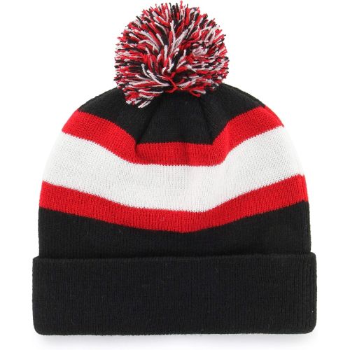  OTS NFL Mens Rush Down Cuff Knit Cap with Pom