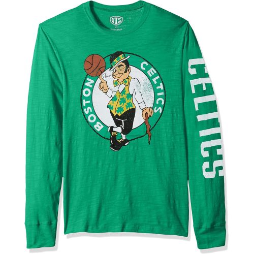  NBA Mens OTS Slub Long Sleeve Team Name Tee