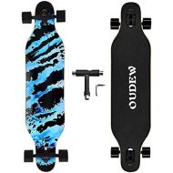 OUDEW Longboard Skateboard, 41 Inch 8 Layer Canadian Maple Drop Through Longboards for Kids Boys Girls Youths Beginners.