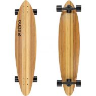 [아마존베스트]OUDEW 41-Inch Longboard, 8 Ply Artisan Bamboo and Maple Longboard, Professional Complete Skateboard Bamboo Longboard for Youth Adults Girls Boys Kids