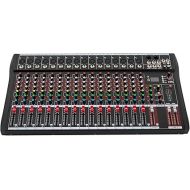 16 Channel DJ Audio Mixer with Bluetooth USB, 4000W Studio Audio Sound Mixer Console, Professional Power Mixer Ultra Low Noise, Digital Effect Processor