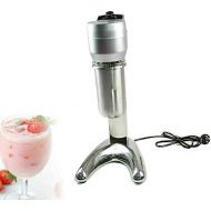 OUKANING Stand Mixer Cocktail Shaker 300W Mini Milkshake Maker 650ml Capacity Stainless Steel Mix Cup Holder Cocktail Shaker Smoothies Cream Egg Ice Cream Silver