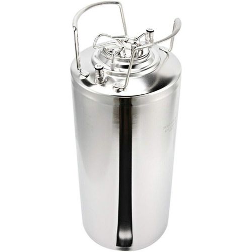  [아마존베스트]OUKANING 18.5L Portable Mini Keg Growler Stainless Steel Beer Wine Brew Barrel Holder