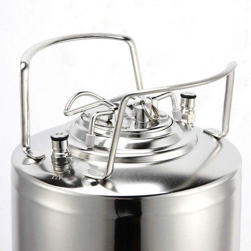  [아마존베스트]OUKANING 18.5L Portable Mini Keg Growler Stainless Steel Beer Wine Brew Barrel Holder