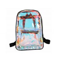 OULII Transparent Backpack Casual Backpack Student School Daypack Travel Caming Bag for Women Girls