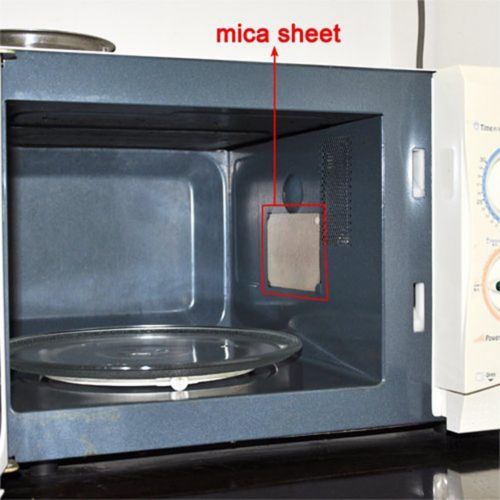  [아마존베스트]OUNONA mica disc for 1 microwave repair part sheets size : 5.1 x 5.1 inches, 2 pieces.