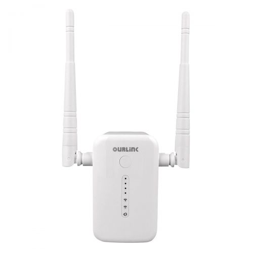  OURLINK OURLiNK WiFi RouterExtender AC1200 1200Mbps Wireless Repeater Booster Range Extender Mini AP Hotspot Access Point 5.0GHz2.4GHz Signal Amplifier Network Adapter with WPS, Extends