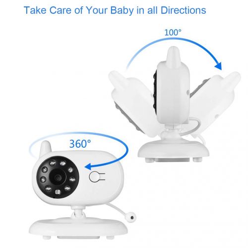  [아마존 핫딜]  [아마존핫딜]Video-Babyphone mit Kamera, OUTAD Baby Monitor/Baby UEberwachungskamera, mit 3.5 LCD Display(Sound-aktivieren), Nachtsichtkamera,Temperaturueberwachung, Einziehbare Antenne, ECO-Mode