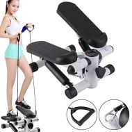 OUTAD Upgraded Air Stepper Climber with Bands and LCD Display for Home Workout Gym -As Seen On TV (white)