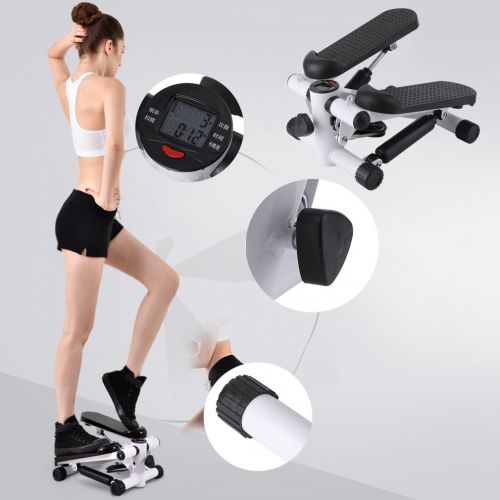  OUTAD Upgraded Air Stepper Climber with Bands and LCD Display for Home Workout Gym -As Seen On TV (white)