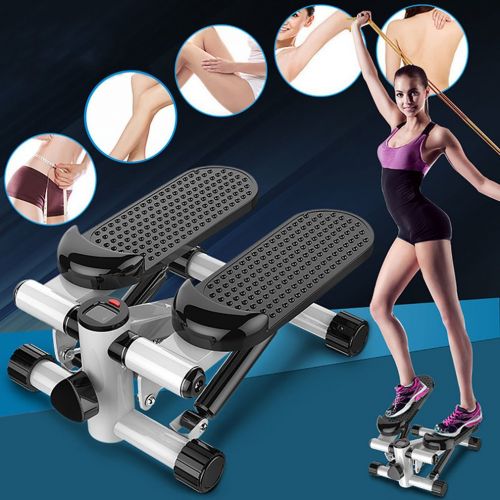  OUTAD Portable Air Stepper Climber with Bands and LCD Display for Home Workout Gym -As Seen On TV (White)