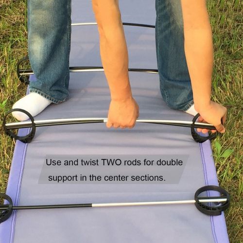  OUTAD Lightweight Folding Camping Cot, Off Ground BedUltraLite Cot Mesh CotUltralight camp bed