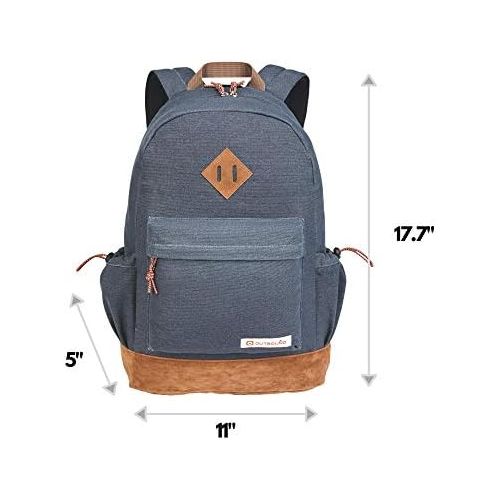  [아마존베스트]OUTBOUND Outbound Canvas Backpack | School Backpack for Boys and Girls | Perfect for Kids, Students or Everyday Use | 17.7 Inch | Gray
