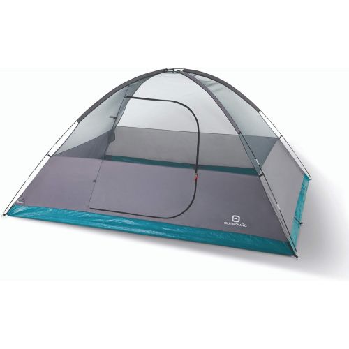  Outbound 8-Person Dome Tent for Camping with Carry Bag and Rainfly Eclipse Sun Blocking Technology Water Resistant 3 Season Grey/White