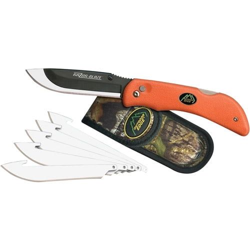  OUTDOOR EDGE CUTLERY CORP OUTDOOR EDGE RAZOR-LITE KNIFE 3.5 420J STAINLESS JAPANESE DROP POINT RUBBERIZED KRATON