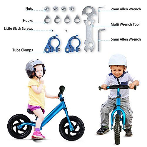  OUTON Balance Bike for Kids Aluminum Frame No Pedal Child Learning Bike 18 Month to 5 Years 4.3lbs