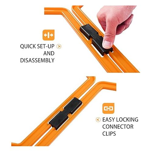 Outroad Speed Agility Training Ladder 6/12/30 Rings Set, Agility Footwork Training and Speed Hurdles Ladder, Fitness Equipment Sport Workout Home Gym