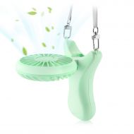 OUTXE Necklace Fan 90° Rotating Free Adjustment, Mini Portable USB Personal Fan 3 Setting, Cooling Folding Electric Fan Rechargeable Battery, Handheld Fan for Outdoor Event, Travel