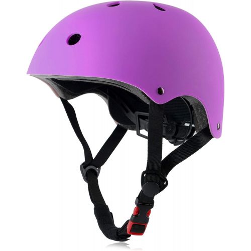  OUWOR Skateboard Bike Helmet CPSC Certified Lightweight Adjustable, Multi-Sport for Bicycle Cycling Skate Scooter, 3 Sizes