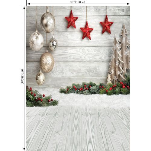  OUYIDA Christmas Theme 5X7FT Seamless CP Pictorial Cloth Photography Background Computer-Printed Vinyl Backdrop SD768C
