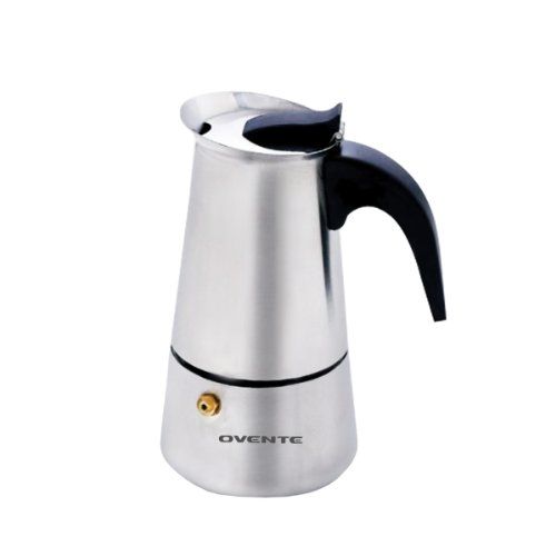  Ovente MPE04 4-Cup Stovetop Stainless Steel Espresso Maker