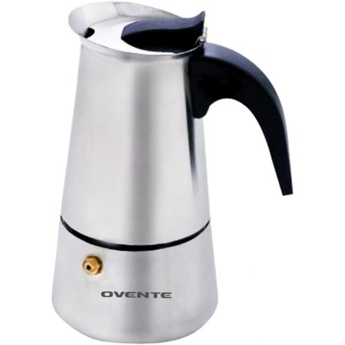  Ovente MPE04 4-Cup Stovetop Stainless Steel Espresso Maker