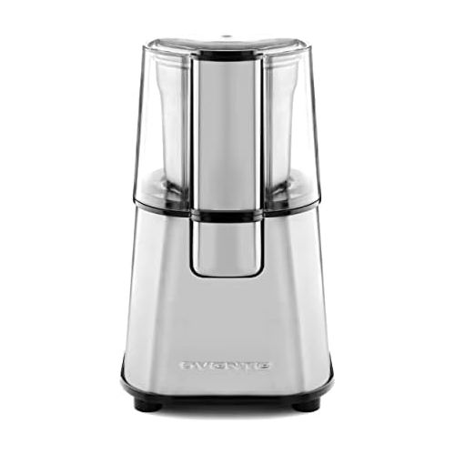  Ovente Electric Coffee & Tea Grinder Mill 2.1 Ounce Fresh Grind with 2 Blade Stainless Steel Grinding Bowl, Fast Grinding with 200 Watt Powered Motor Perfect for Beans, Spices, Nut