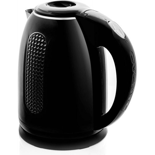  [아마존베스트]Ovente Electric Hot Water Kettle 1.7 Liter Double Wall Insulated Stainless Steel with Auto Shut-off and Boil Dry Protection, 1100 Watt Portable BPA-Free Pitcher Fast Heating Coffee