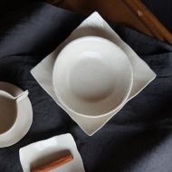 /OVOceramics BW(Short) Bowl White (Linen)