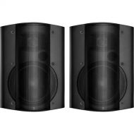 OWI Inc. Surface Mount Speaker Set with 115V Power Supply (Black)