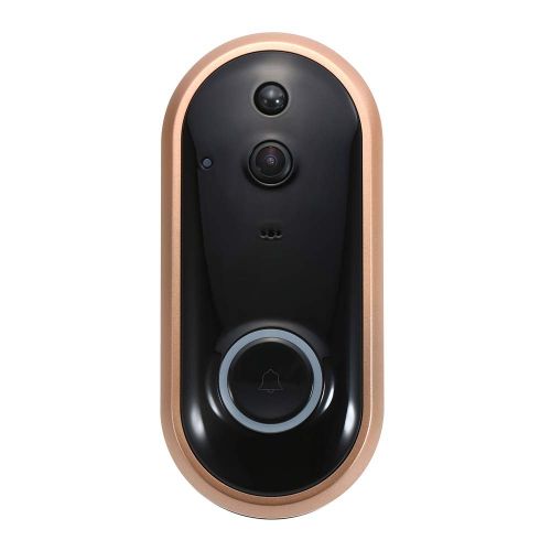  Smart WiFi 1080P Security Doorbell OWSOO Visual Recording Night Vision PIR Motion Detection Low Power Consumption Phone APP Remote Home Monitoring(TF Card&Battery are Not Included)